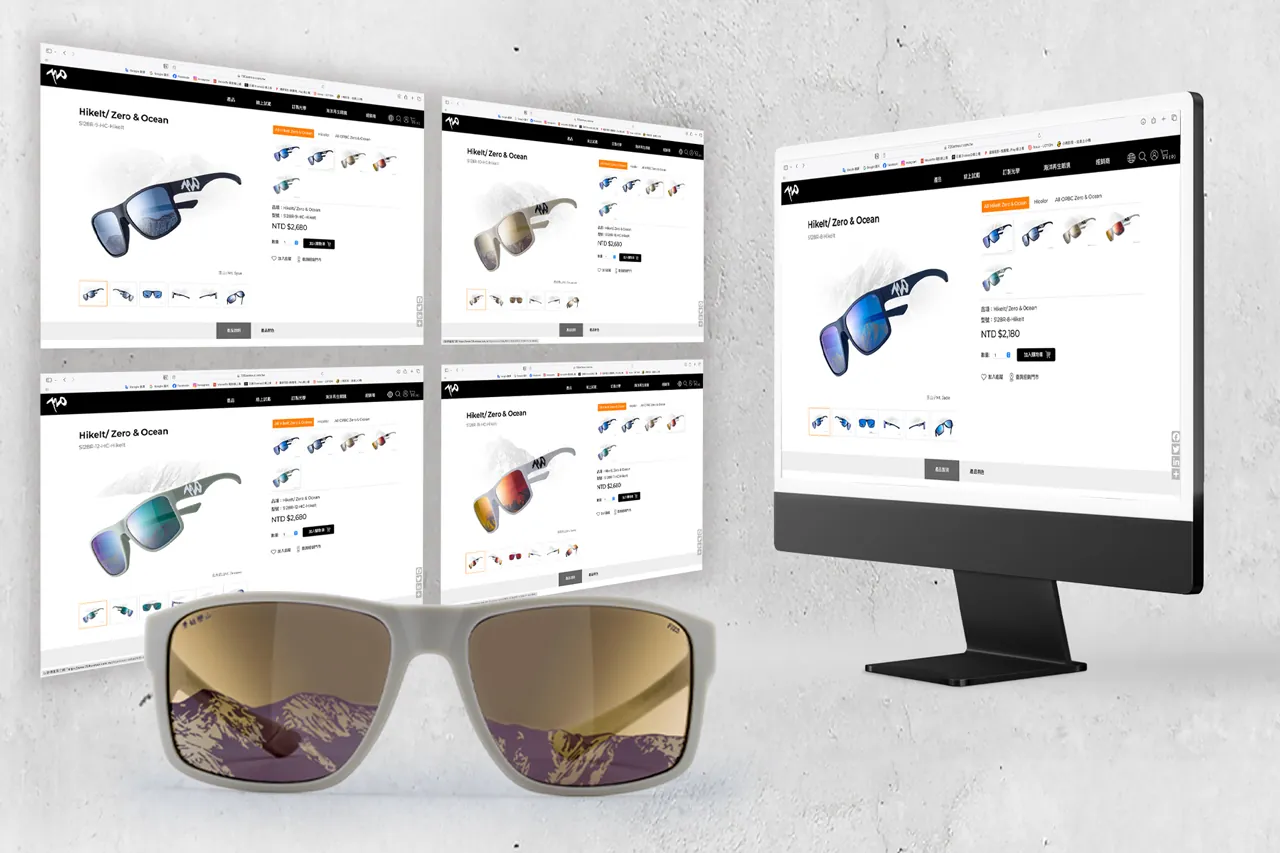 720armour HikeIt 鏡片手繪山陵圖紋設計