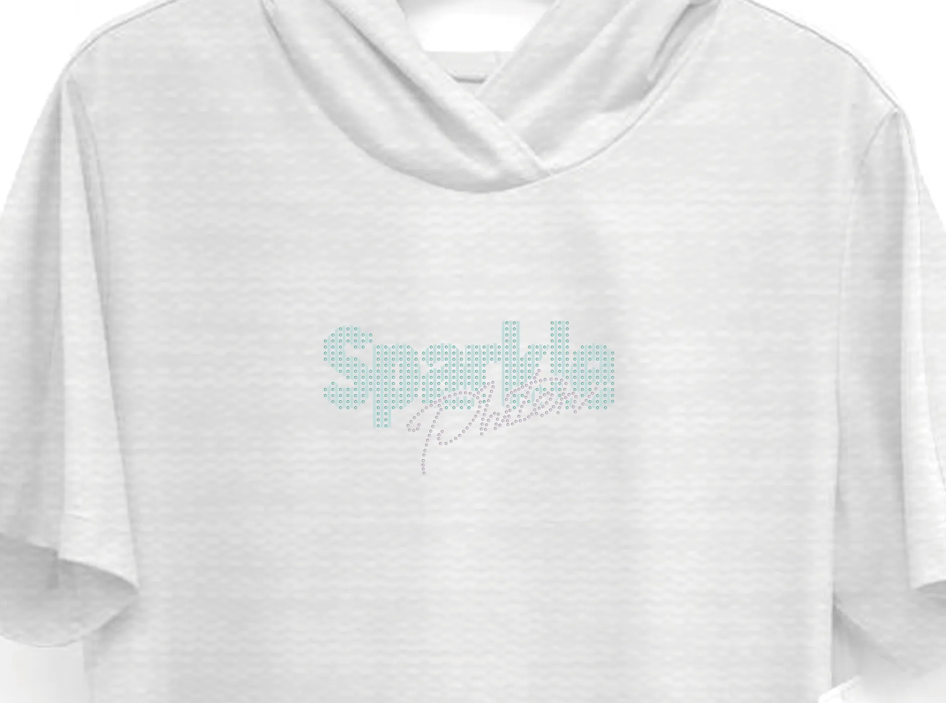 Tee Shirt 短踢圖案 貼鑽設計