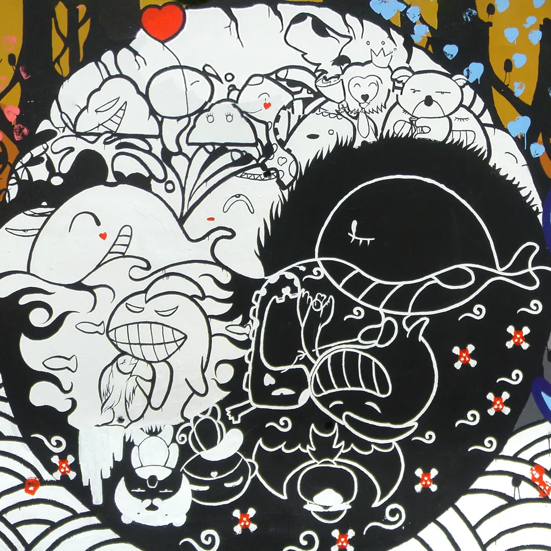 朱銘美術館特展專屬視覺插畫