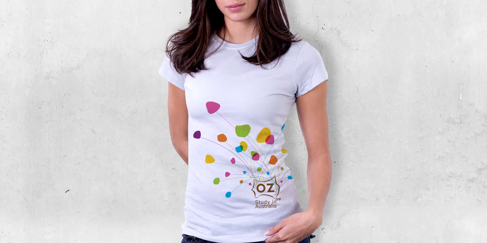 澳洲教育中心 慈善公益 T-shirt 插畫設計