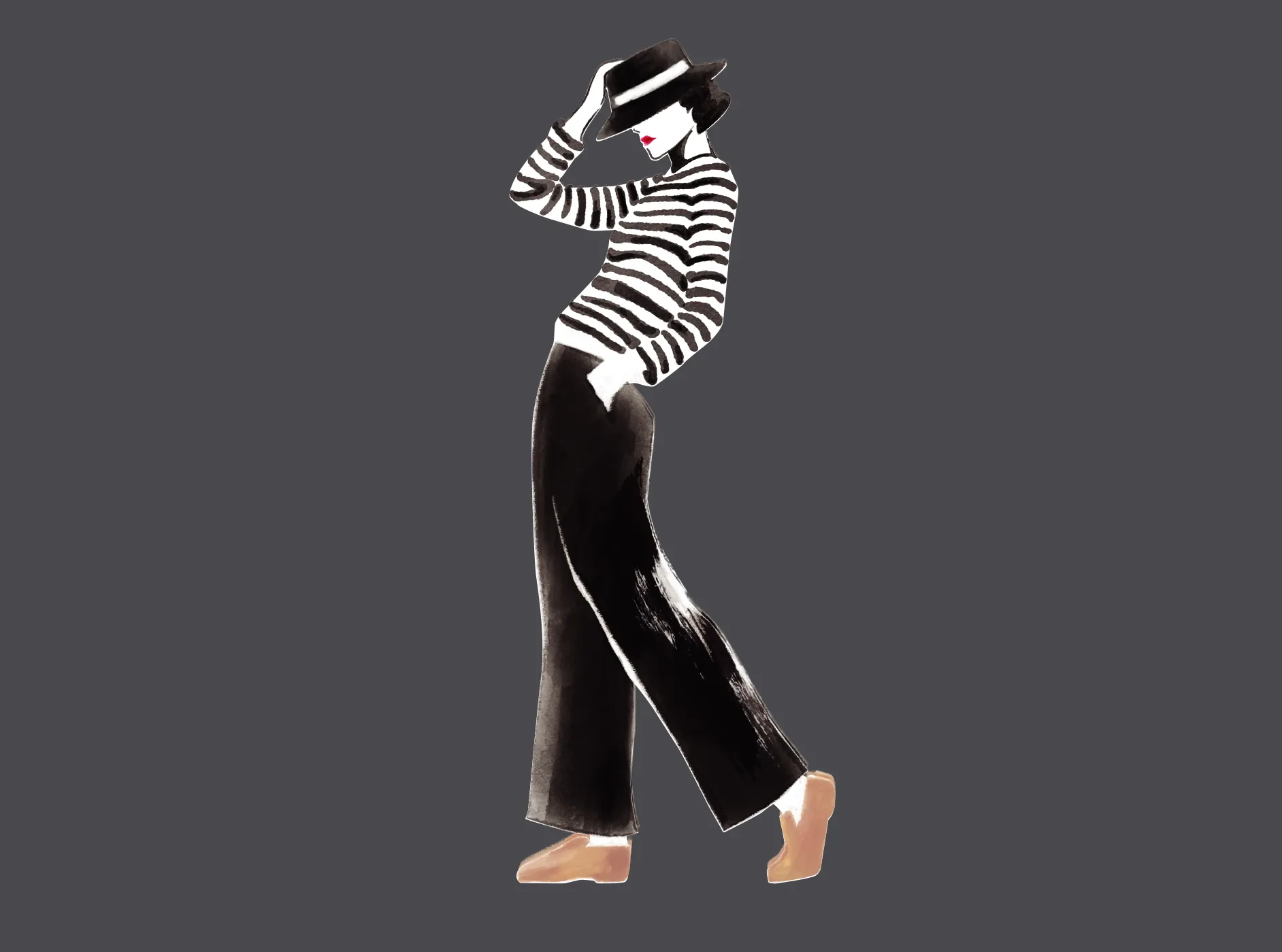 Morden Jazz 高雅 女性 時尚插畫設計