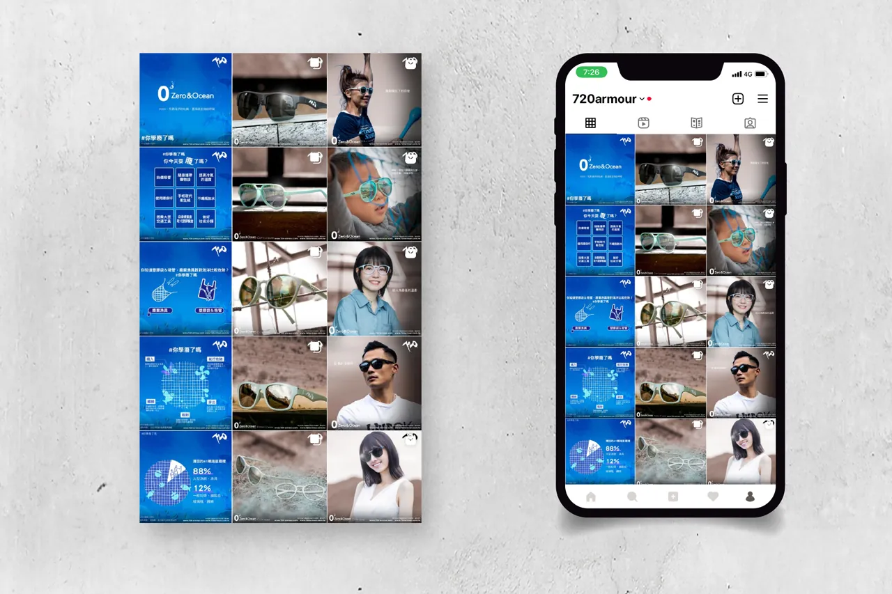 運動太陽眼鏡 社群貼文排版與視覺策略