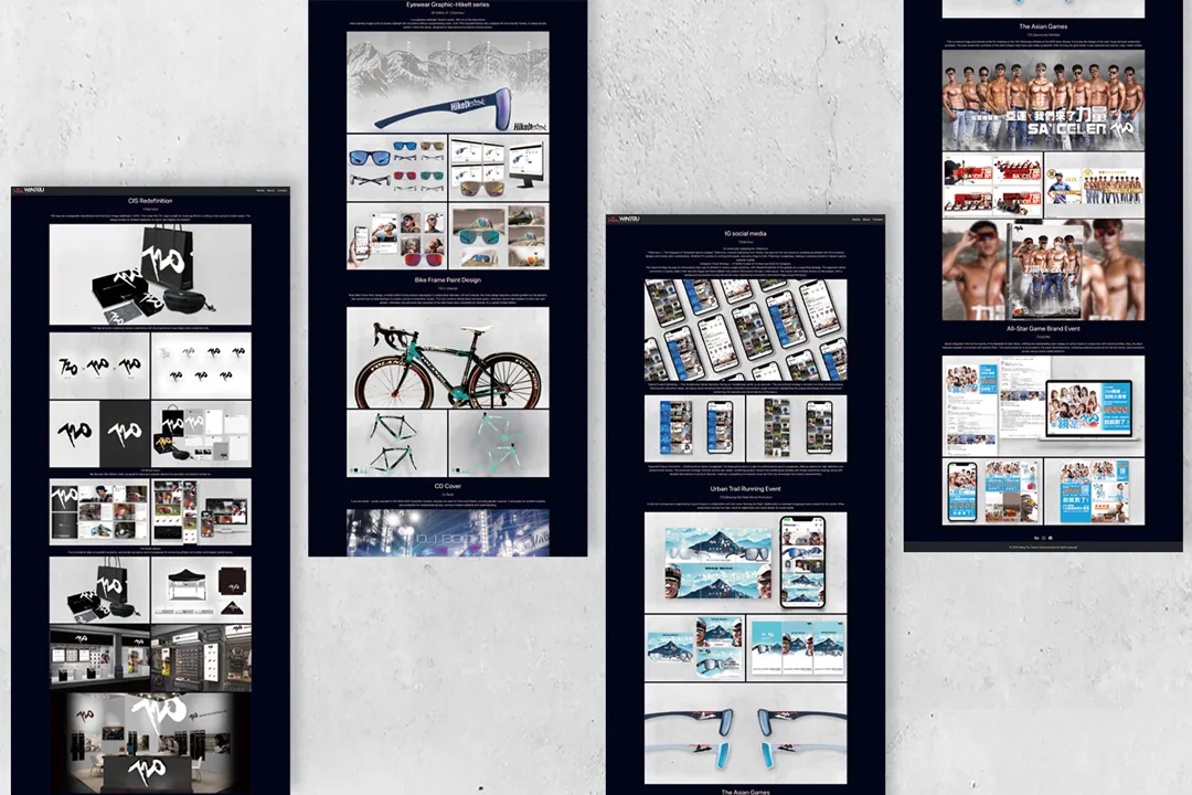 作品集網站視覺動線設計